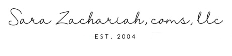 SARA ZACHARIAH, COMS®, LLC SARA ZACHARIAH, COMS®, LLC